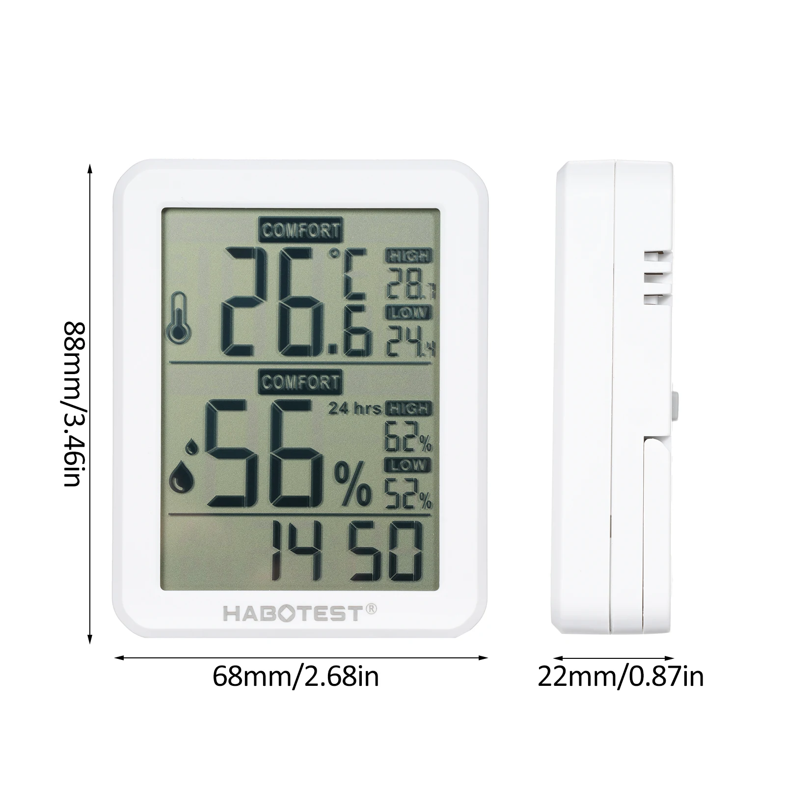 HABOTEST Indoor Humidity Meter Mini Digital Hygrometer Thermometer Room Temperature  Sensor Temperature Humidity Monitor Gauge - AliExpress