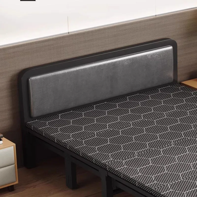 Single Folding Bed Safe Modern Queen Living Room Hotel Portable Bed Frame Japanese Nordic High Cama Individual Salon Furniture