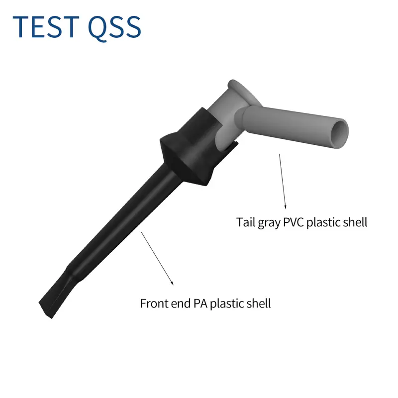 QSS 2PCS Test Hook Clips with Inner Spring with 2MM Hole Copper Mini Grabber for Multimeter Test Lead DIY Tools Accessories - Image 4