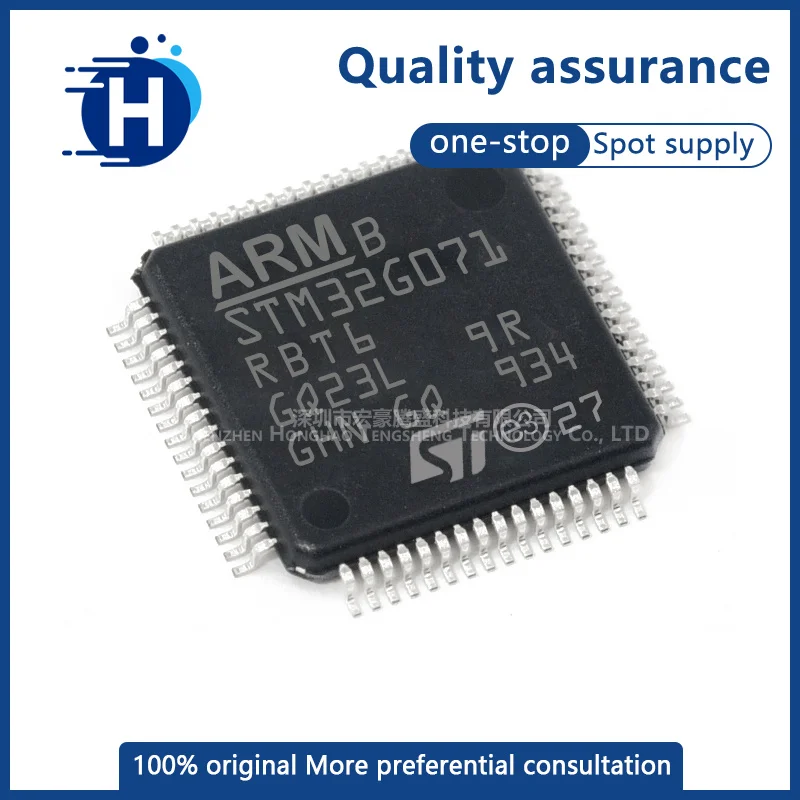 

Original genuine STM32G071RBT6 LQFP-64 ARM Cortex-M0+32 bit microcontroller MCU