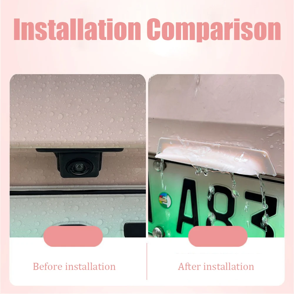 Car Camera Rain Shield Car Reverse Camera Rain Shade Cover Automobile Rear Camera Rain Shield Cover Auto Exterior Accessorie