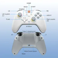 EasySMX X05 Wireless Gamepad Bluetooth Gaming Controller Compatible with PC/Phone/Switch/ Steam Gamer, RGB Light, Hall Effect - Image 2