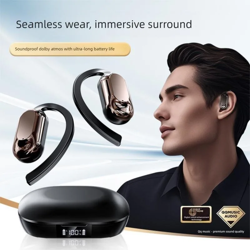 Wireless Bluetooth Earphones with Noise Reduction and Waterproof Design