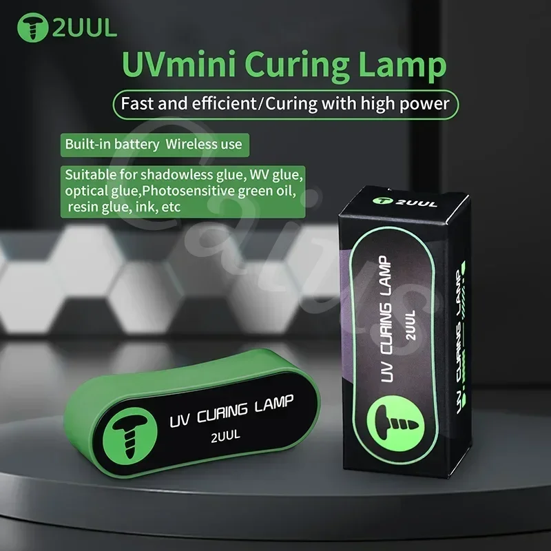 Dual Band Mini UV Curing Lamp, Fast & Efficient, Wireless Use, Suitable for Shadowless and UV Optical Glue