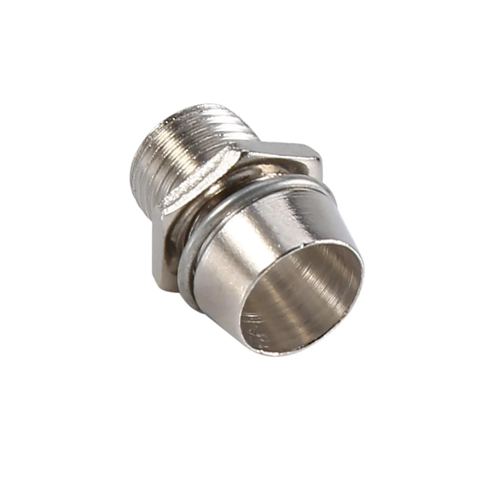 50Pcs Silver Galvanized Aluminum 5mm LED Lamp Holder with 8mm Thread Isolated Lampshade for Panel Display Accessory