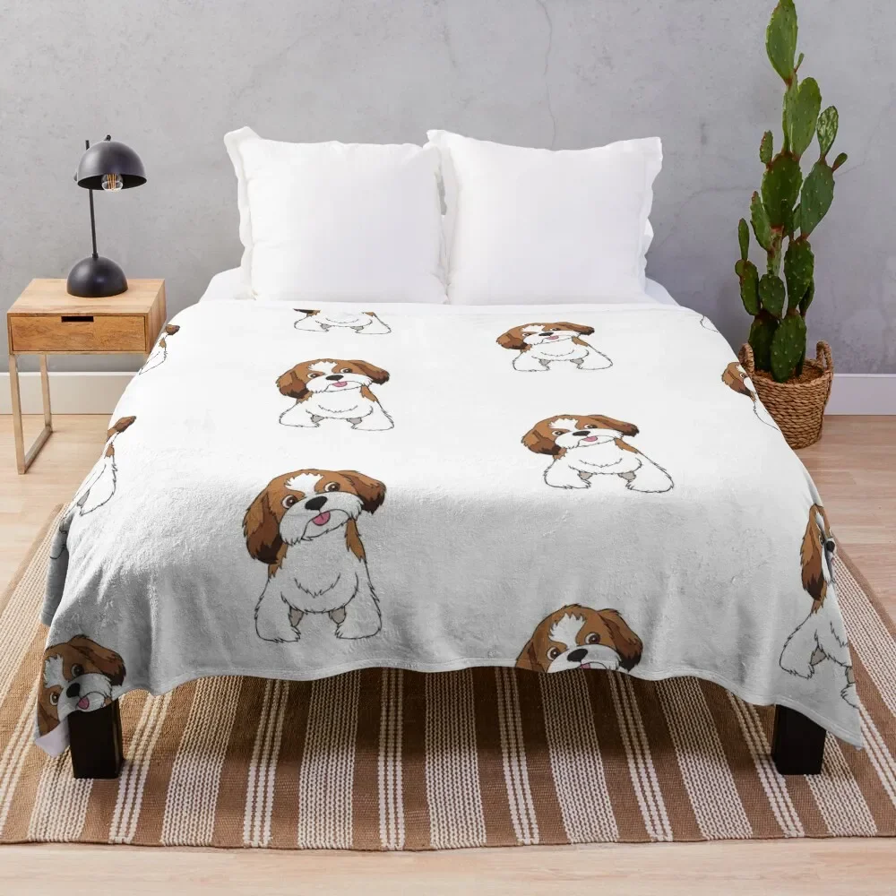 

Плед-одеяло Shih Tzu, мягкие большие одеяла для косплея из аниме