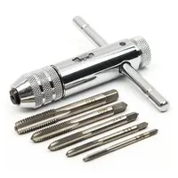Adjustable T-Handle Ratchet Tap Holder Wrench M3 M4 M5 M6 M8 Machine Screw Thread Metric Plug T-shaped Tap 2