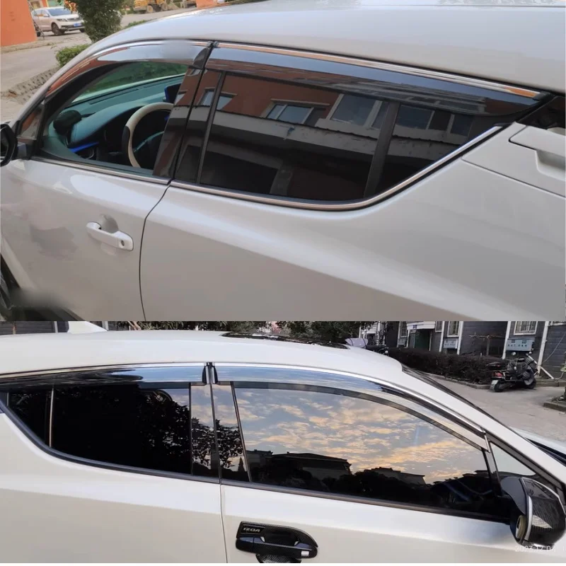 For Toyota C-HR CHR-Car Window Visors Rain Guard Deflector Weathershield Moulding Awning Shelter Cars Accessories