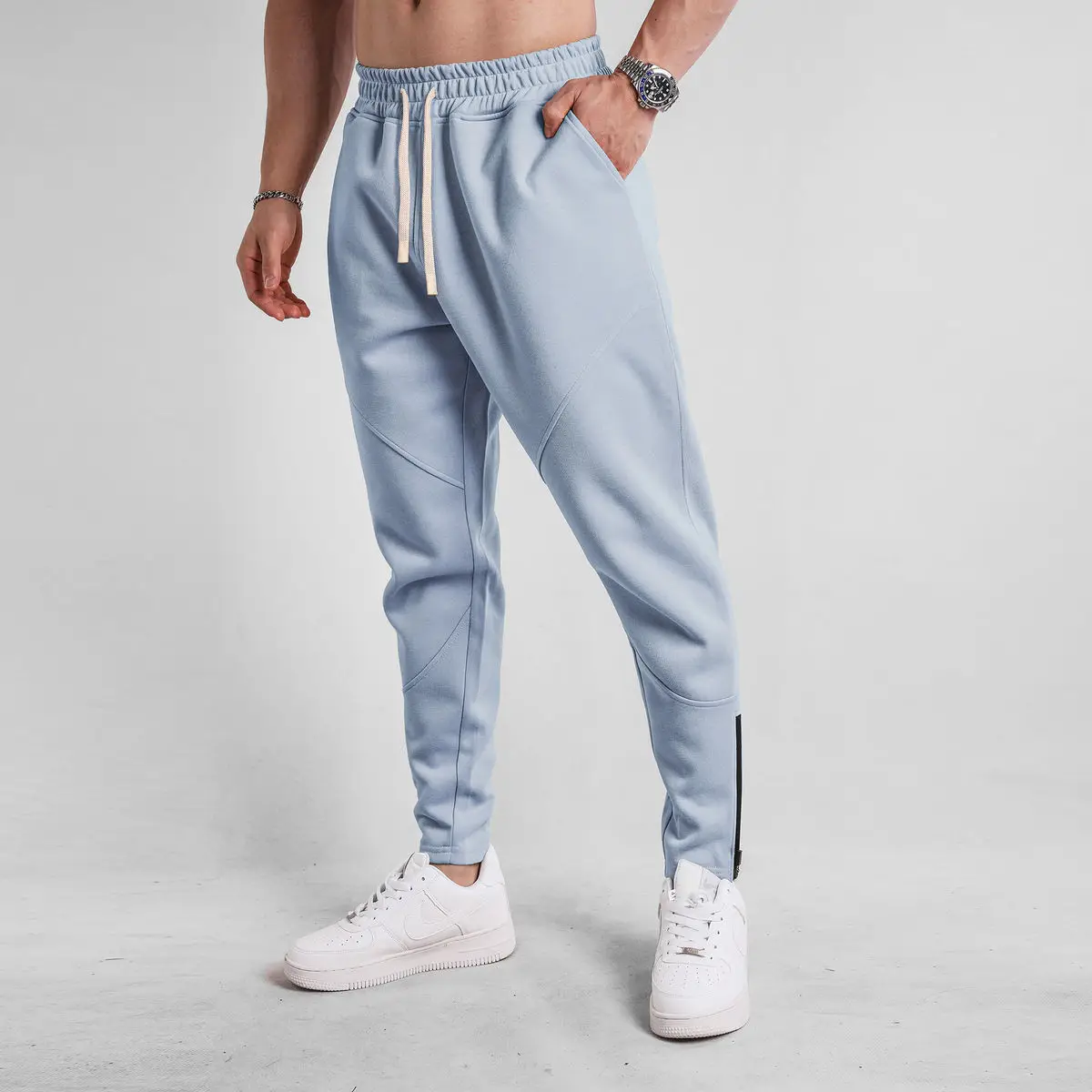Open Crotch Sex Slim Fit Running Sweatpants Sports Joggers Trousers Warm Outdoor Fitness Gym Casual Men Track Pants Streetwear