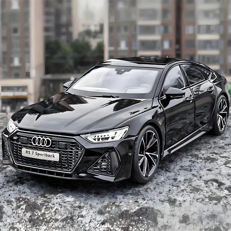 1/18 Kengfai Audi RS7 C8 (Black) Diecast Car Model