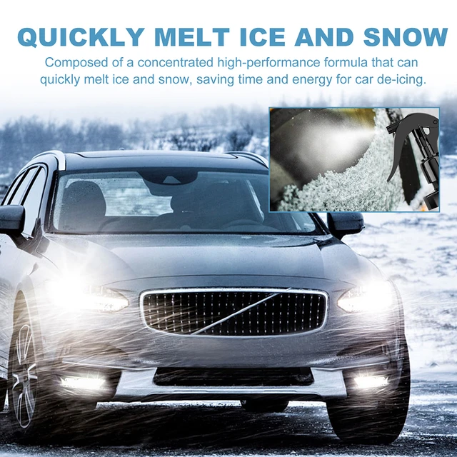 10-1PCS Winter Windshield Deicer Spray 100ML Instantly Melts Ice Fast Ice  Melting Sprays Wiper Defrosting Anti Frost Cleaner