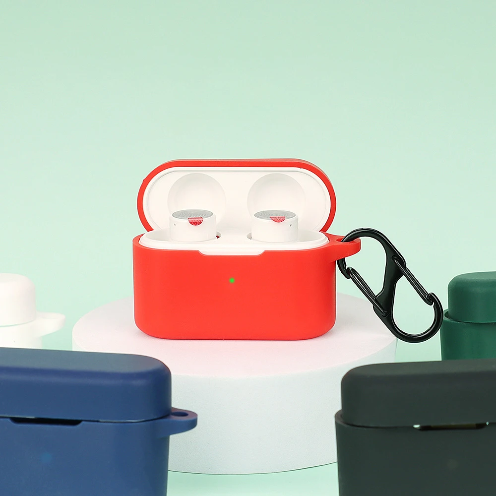Силиконовый чехол для телефона, мягкая Противоударная защита от царапин, Защитная крышка с крючком для 1MORE Pistonbuds Pro