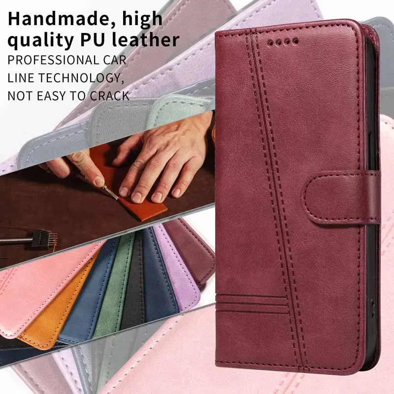 Leather Wallet Flip Card Case Cover