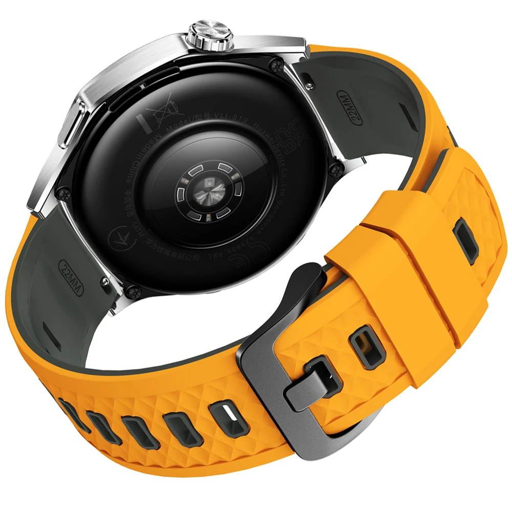 22mm Rubber Strap Watchband - Enhanced Durability and Comfort