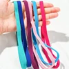 3Pcs Candy Color Women Men Yoga Hair Bands Sports Headband Girls Sport Anti-slip Elastic Rubber Sweatband Football Running 4