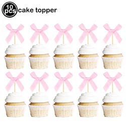Pink Bow Birthday Party Disposable Tableware & Decor Set (Blue)