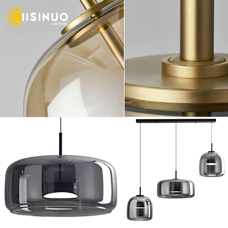 Chandelier Lighting Luxury Designer Glass Chandelier with Adjustable Hanging Cord Elegant Cafe Lighting For Home Dining Room Bedroom Ceiling Fixture