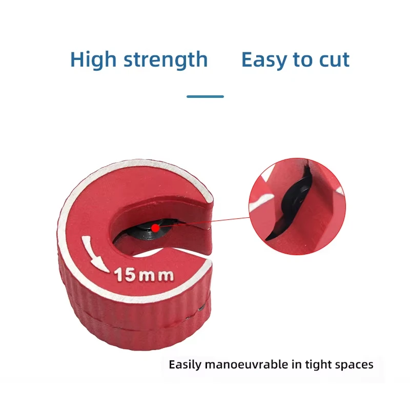 1pc 15mm/22mm/28mm 자동 잠금 원형 파이프 커터 미니 핸드 헬드 회전 유형 금속 절단 도구 구리 튜브 수동 도구