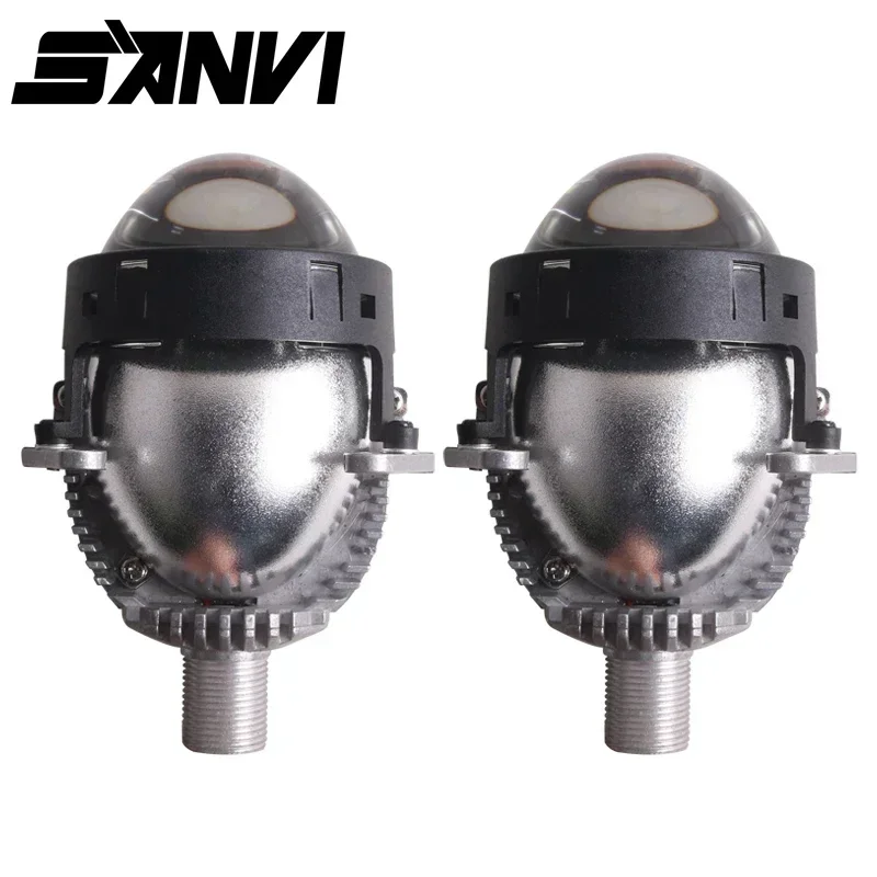 

Sanvi H9 3 Inch Bi LED Projector Lens Headlight 12V 124W 5500K For H4 H7 9005 9006 Headlamp Angel Eye Mask Car Accessories
