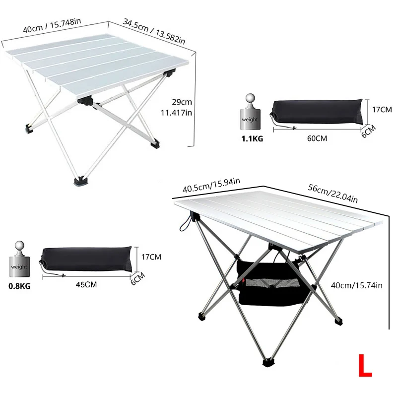 Ultralight Aluminum Camp Table, Portable Folding Camping Table with Carry Bag for Outdoor, Fishing & Picnic 12 Ultralight Aluminum Camp Table, Portable Folding Camping Table with Carry Bag for Outdoor, Fishing & Picnic 3