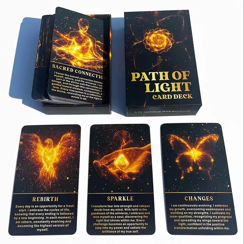 12X7cm Path of Light Oracle Card Game 3