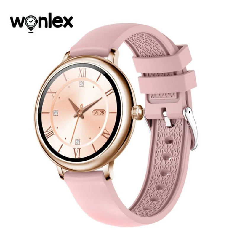 Wonlex CF80  Women Smart Watch HD Full Touch Screen Sport Watches IP67 Waterproof  Smartwatch  Heart Rate Fitness Tracker Watch