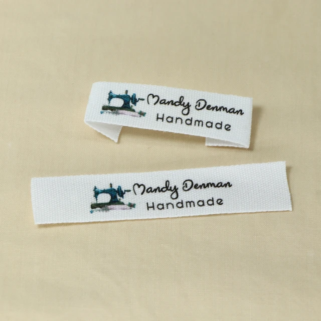 Custom Clothing Labels - Personalized Brand , Organic Cotton Ribbon Labels  , Logo or Text, Sewing Labels (FR262) - AliExpress