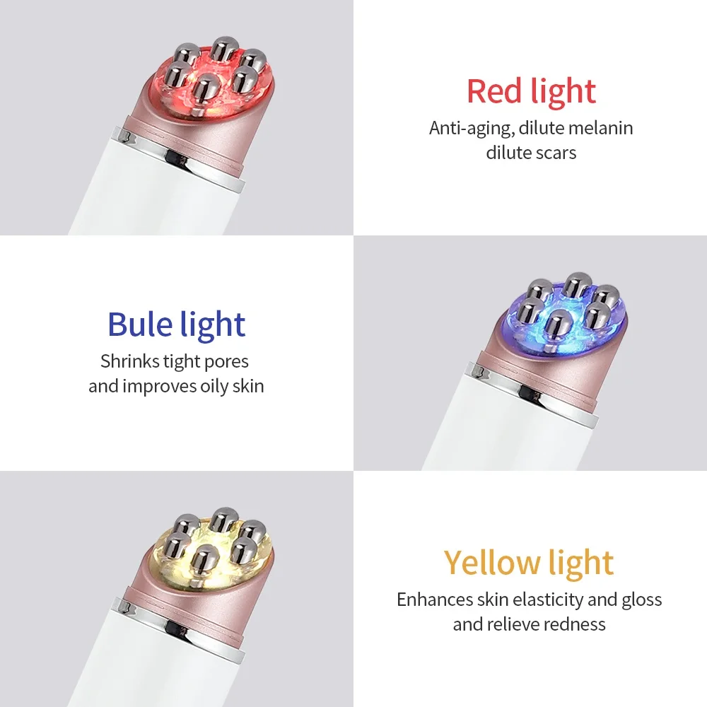 Multifunction EMS LED Photon Vibration Heated Eye Massager Face Lifting Machine Eyes Wrinkle Eye Bags Remover SPA Facial Tool