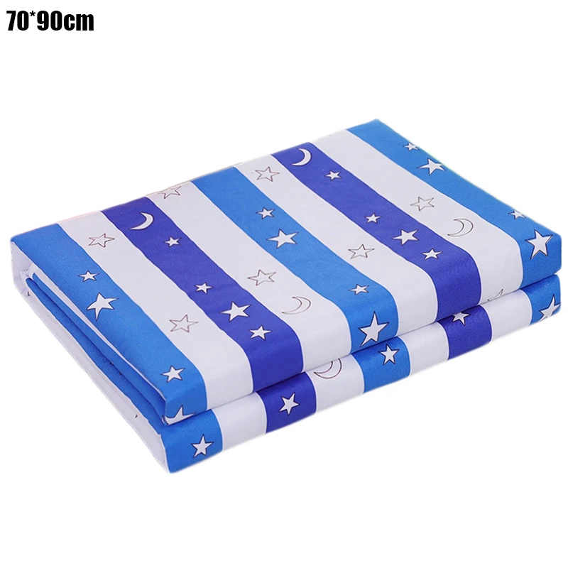 Waterproof Cotton Baby Changing Mat - Reusable & Washable Crib Sheet and Diaper Pad Cover
