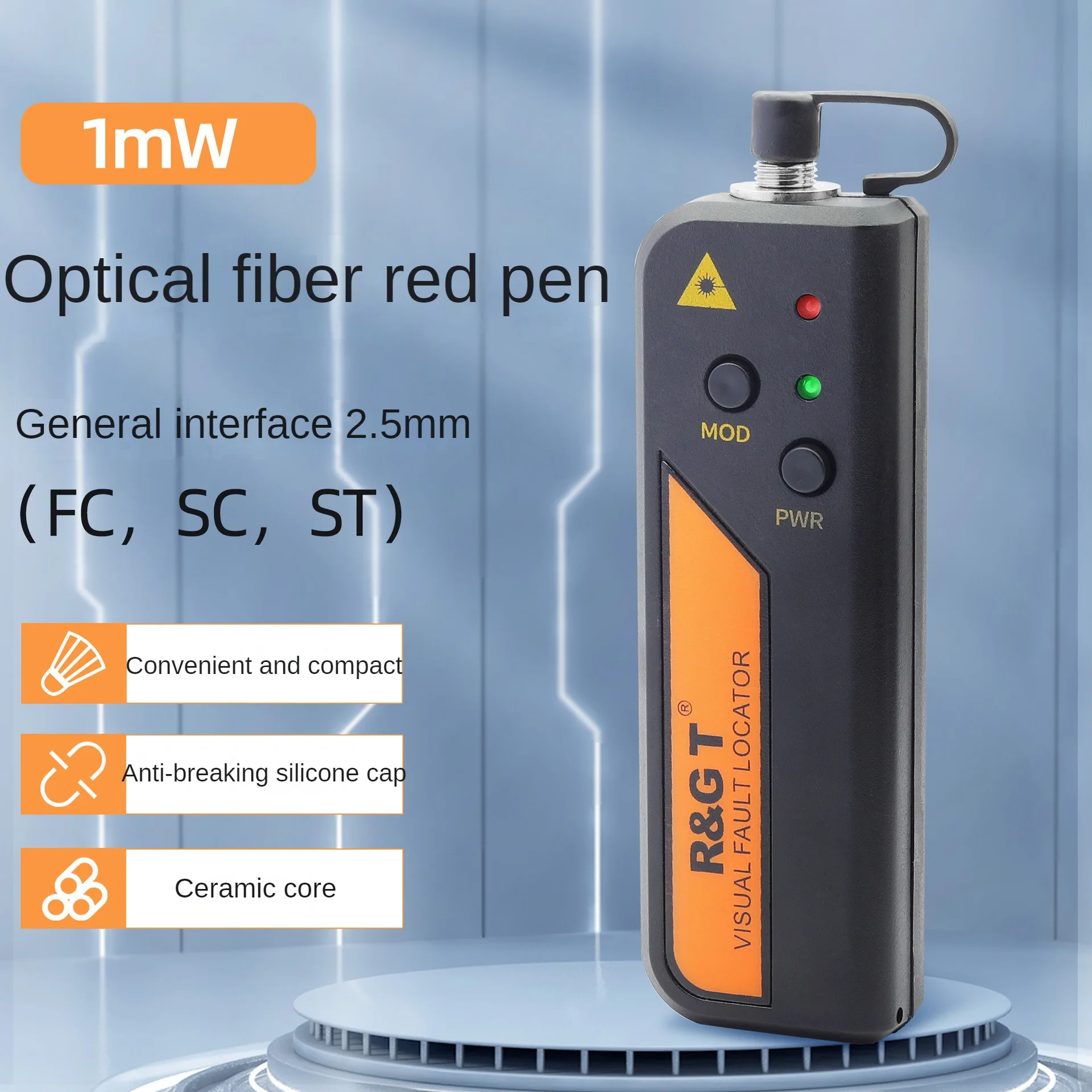 

Оптическая красная фоторучка RGT Tiber, 10 мВт, тестирование Pen Tail Fiber Jumper, оптоволоконная фоторучка 1/20/30 км, фоторучка