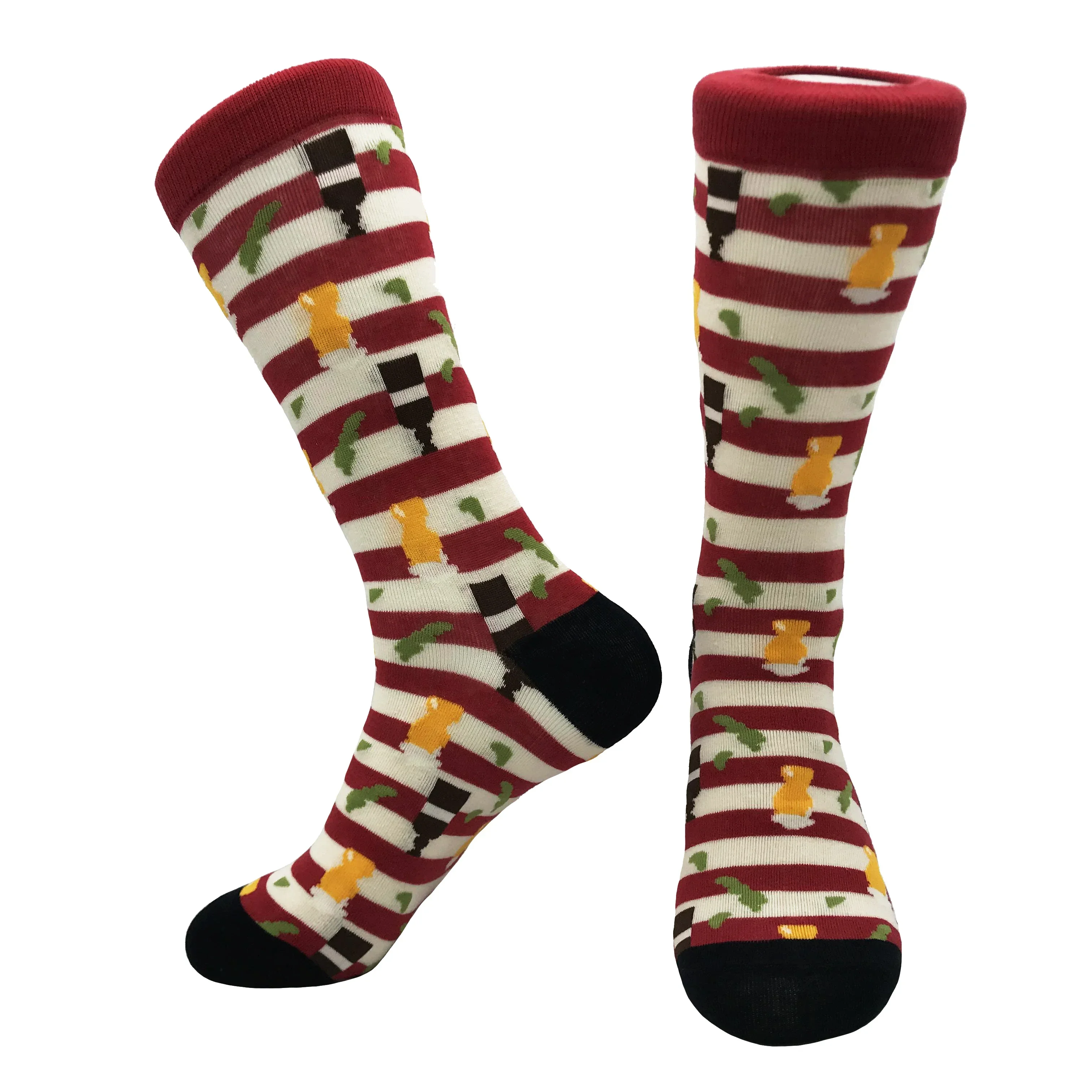 Men's Combed Cotton Argyle Pattern Happy Socks