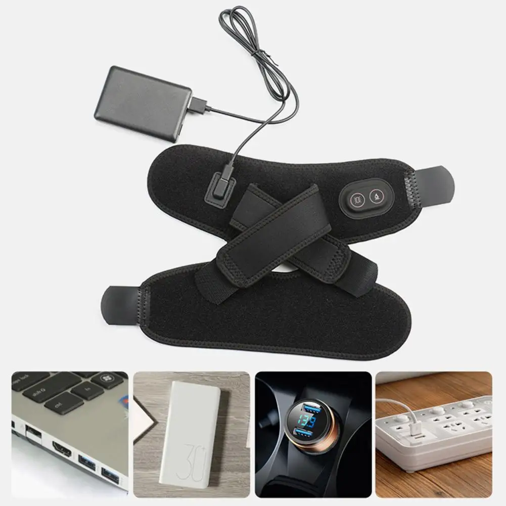 Personal Health Care Ankle Massager With Heated Foot Heating Pad For Achilles Tendonitis Relief Smart Ankle Foot Massager Heated Wraps