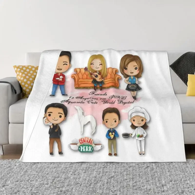 

Friends TV Show Blanket Warm Fleece Soft Flannel Anime Cartoon Throw Blankets for Bed Sofa Outdoor Autumn