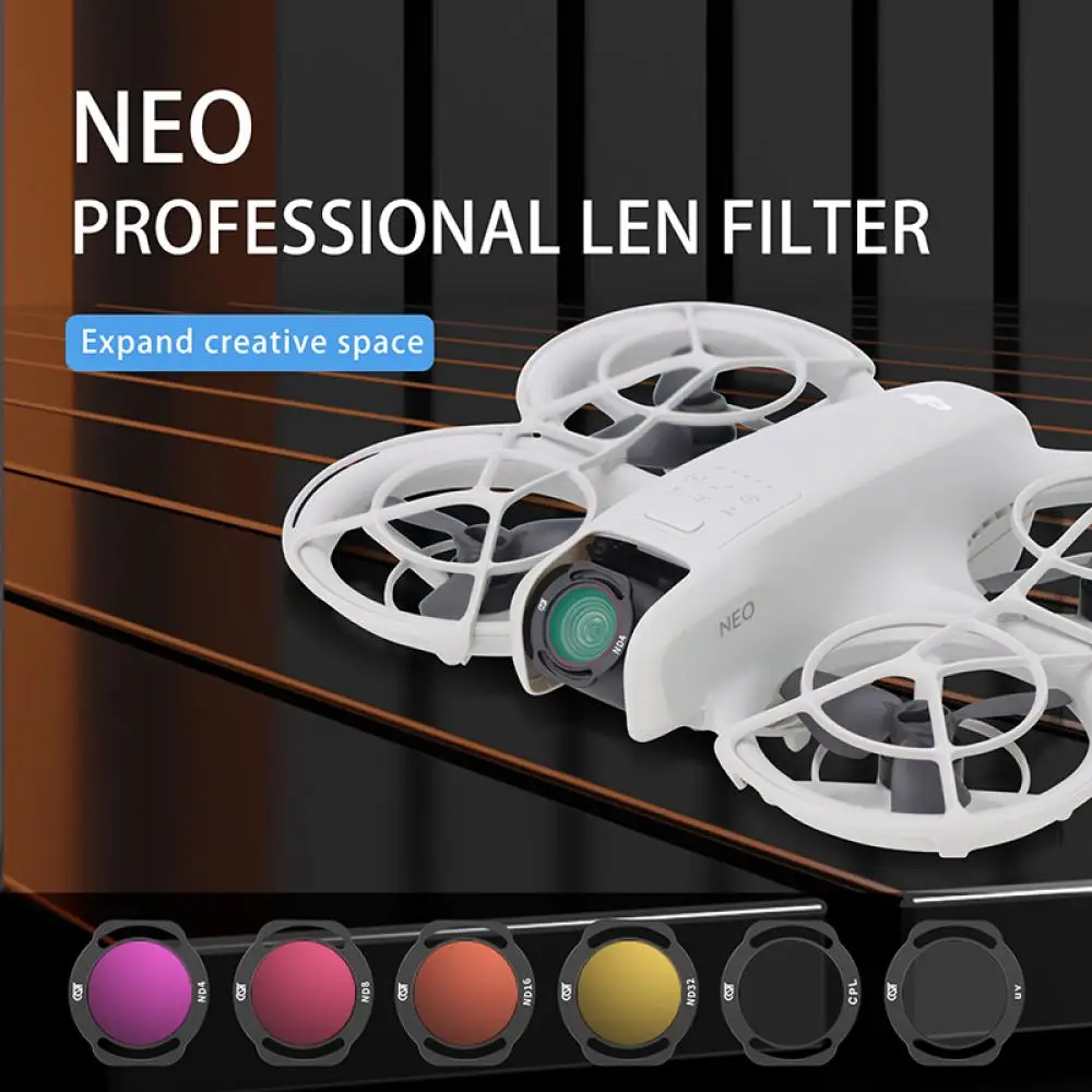 Description Picture 2 of itemLens Filter Kit For DJI Neo MCUV ND8/16/32 Filter Optical Glass Filter CPL Polarizer For DJI Neo Drone Accessories