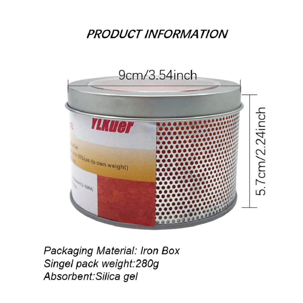 Reusable Silica Gel Canister, Desiccant, Silica Gel Beads,Indicating Silica Gel, Moisture Absorber, Desiccant Dehumidifier 2