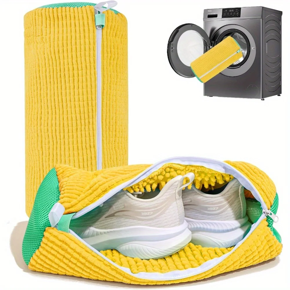 1/2PCS Reusable Plastic Shoe Washing Bag for Laundry Sneaker Cleaning Kit for Stain Removal Uncharged No Battery Required shoe washing bag laundry bag clothes washing bag