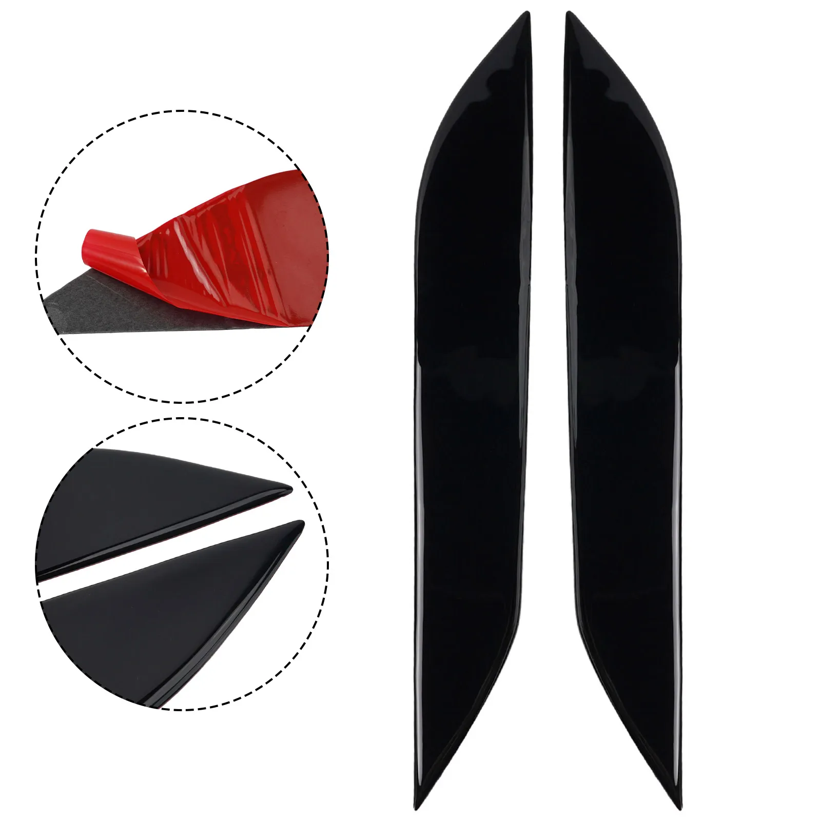 

Car Accessories Car Headlight Eyebrow Trim 1 Pair Car Front Piano Black For Nissan 350Z Headlight Eyebrow For Nissan