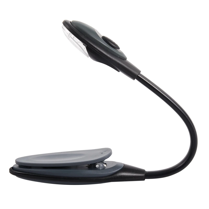 

Mini Flexible Clip-On Bright Booklight LED Travel Book Reading Lamp White Light Book Holder Small Table Lamp Light Small Gifts