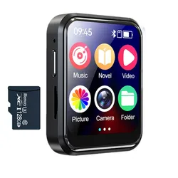 Compact HiFi Touchscreen Media Player with Bluetooth and Built - in Speaker (With 128GB)