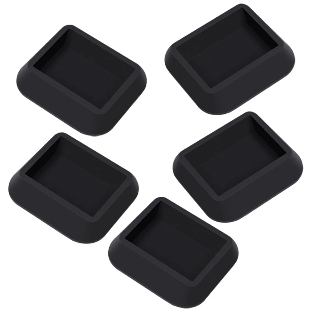 

5pcs Furniture Caster Cups Rubber Floor Protectors Furniture Feet Coasters Chair Stoppers