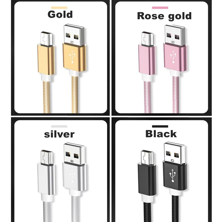 Lot De 300 Câbles USB 2.0 Mini 5 Broches 3 Pieds (90 Cm) - Idéal Pour Appareil Photo, MP3, Téléphone, Lecteur Multimédia