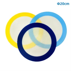 Round Non - Stick Silicone Baking Mat - 20CM Multipurpose Cooking and Baking Pad (15cm Round Mix color)