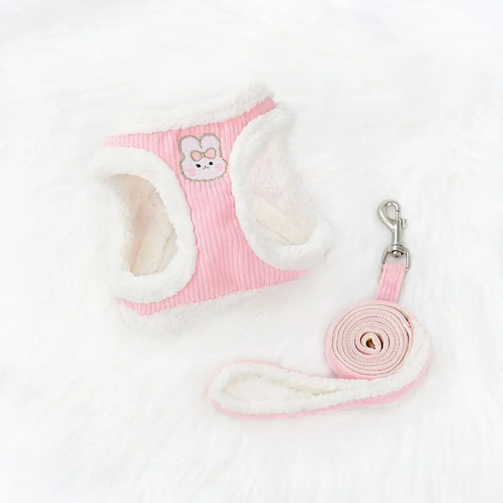 

1 Set Pet Leash Padded Cat Traction Rope Cat Harness Cat Vest Harness Clothes Cat Leash Pet Supplies mascotas