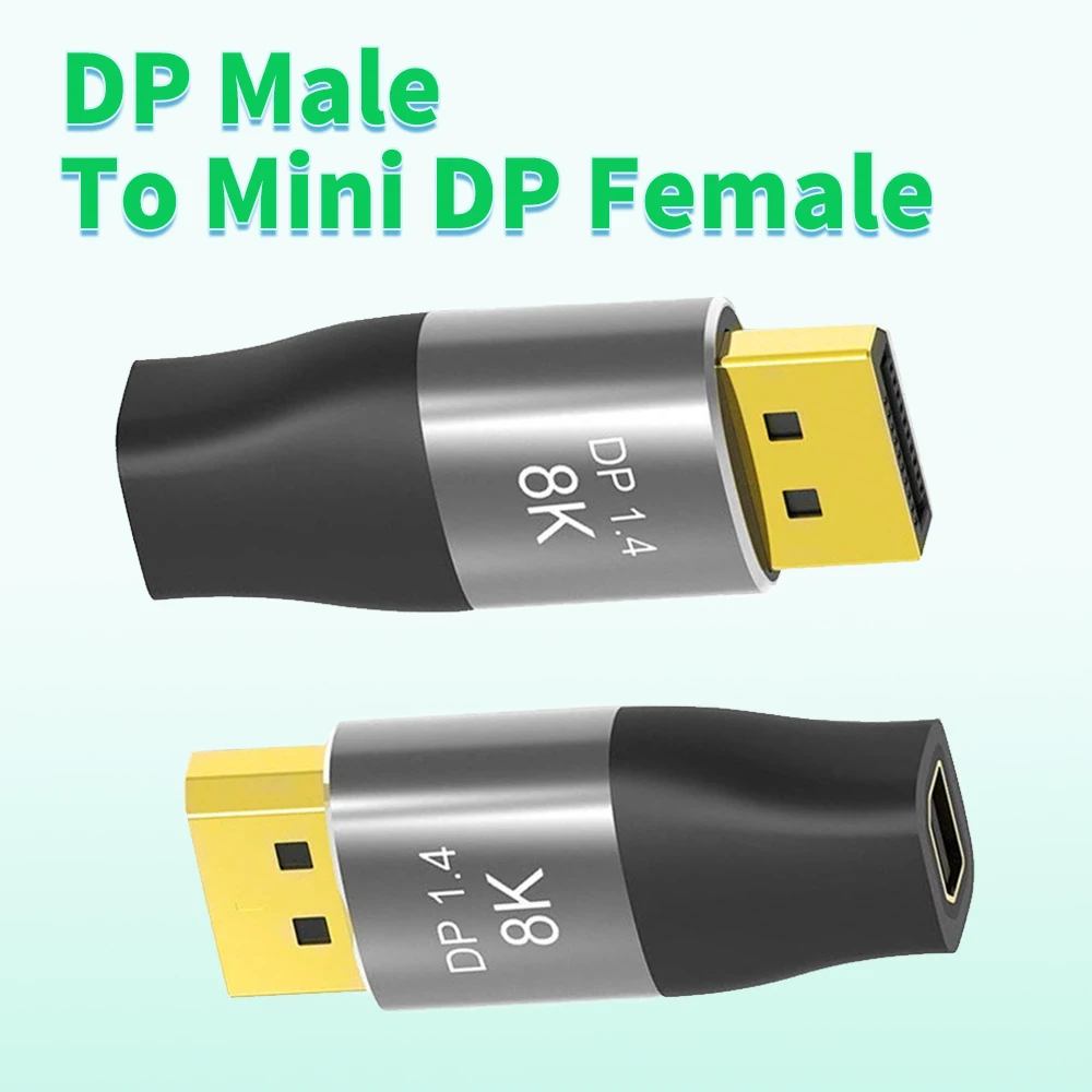 Mini Dp A Displayport 1.4 Connettore Adattatore Extender 4K @ 144Hz 8K @ 60Hz Dp Maschio A Mini Dp Femmina Per Macbook Pro/Air Imac