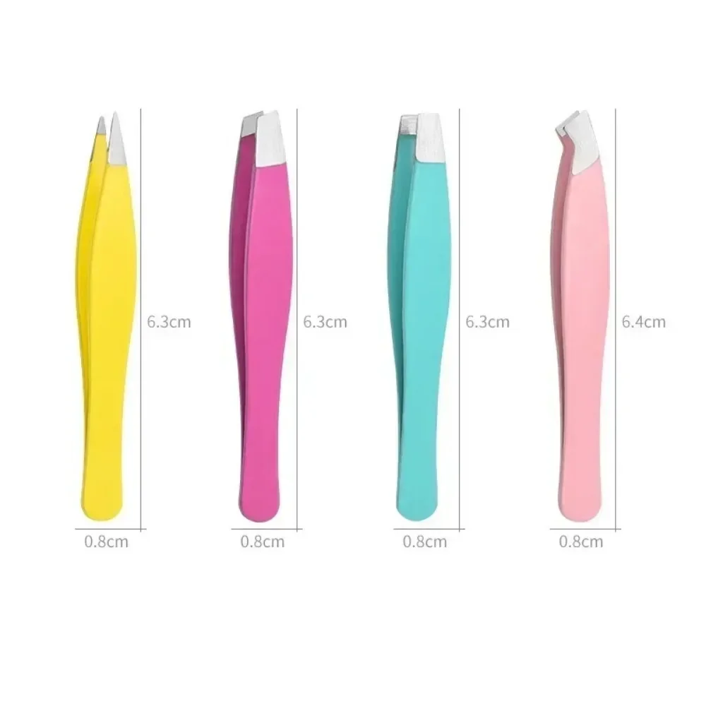 1 Pc Colorful Eyebrow Tweezer Stainless Steel Hair Removal Clip for Eyelash Extension Tweezer Professional Makeup Beauty Tools