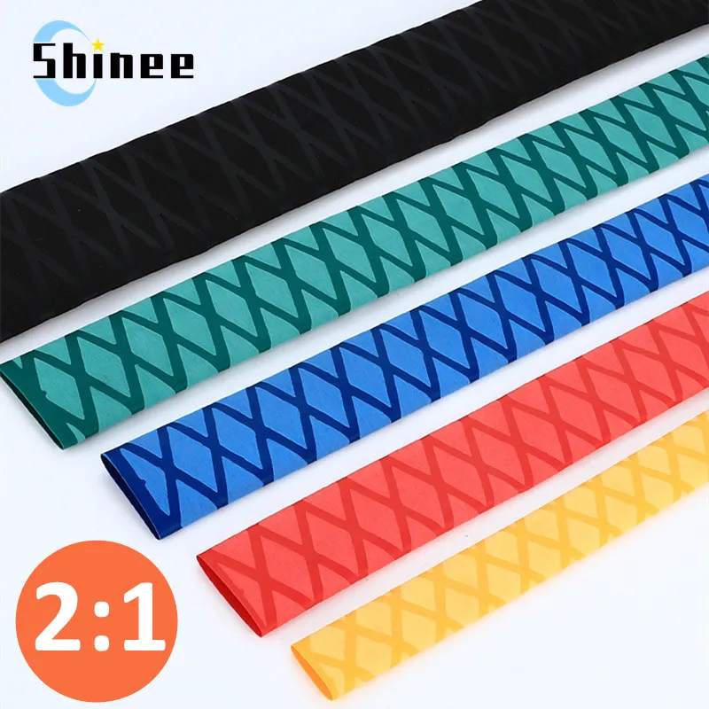 1/3/5Pcs Non Slip Heat Shrink Tube Fishing Rod Wrap 15 18 20 22 25 28 30 35 40 45 50mm Handle Insulated Protect Waterproof Cover