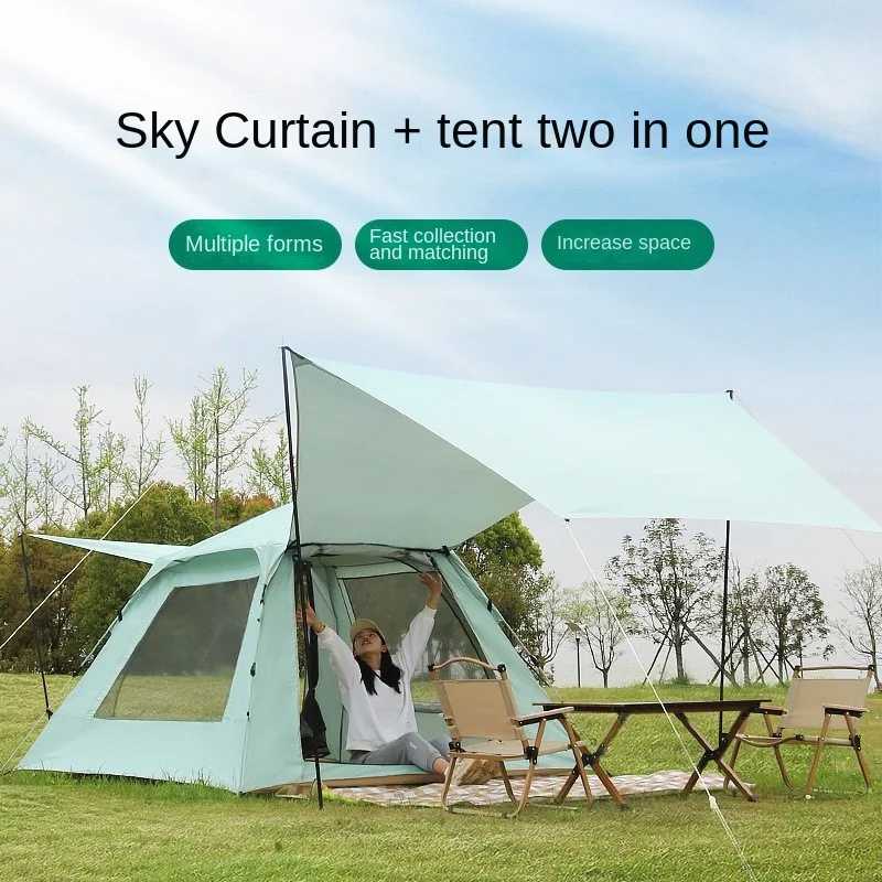 

Outdoor Tent Sun Protection Canopy Multi-person Two-in-one Fully Automatic Quick Opening Anti-mosquito Rainproof Portable 2024