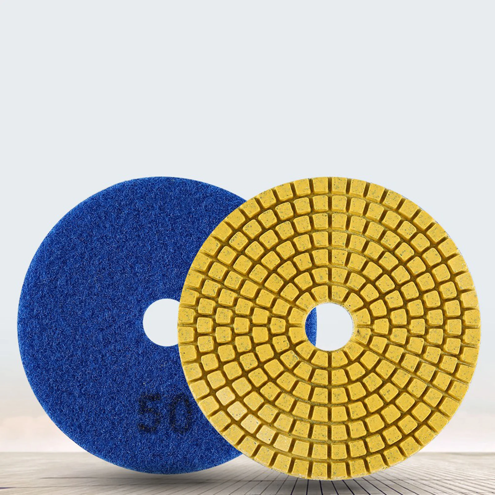100mm 4" Wet Diamond Grinding Disc Polishing Pad For Granite Stone(Granularity 1500)