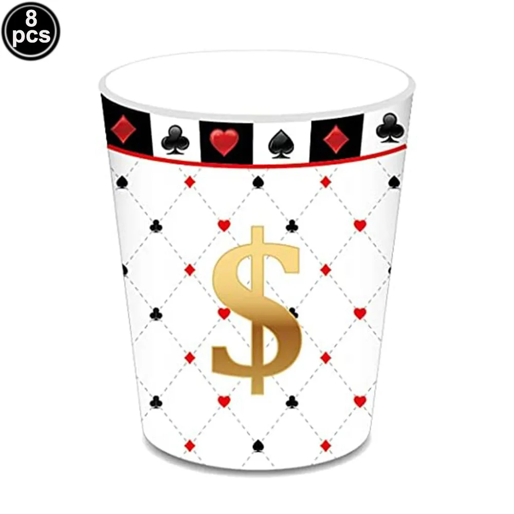 Casino Party Dekoration Set – Inkl. Banner, Tischdecke, Tafelaufsätze & Wirbel Für Poker-Partys