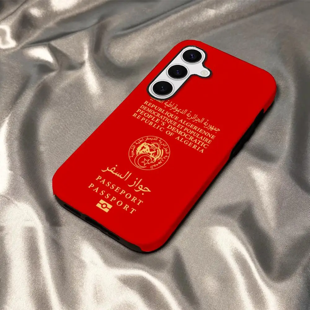 Algeria Passport Design Glossy Hard Phone Case